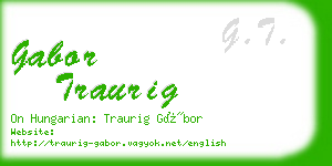 gabor traurig business card